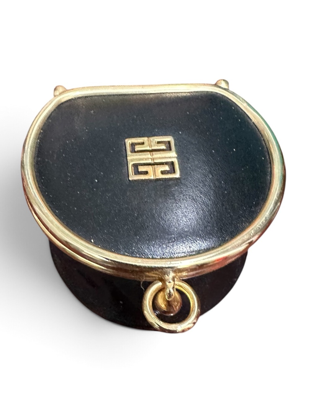 Vintage Givenchy 4G Leather Collapsible Change Purse